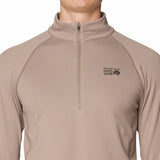 Polera Manga Larga Hombre Crater Lake Half Zip Café Mountain Hardwear