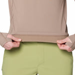 Polera Manga Larga Hombre Crater Lake Half Zip Café Mountain Hardwear