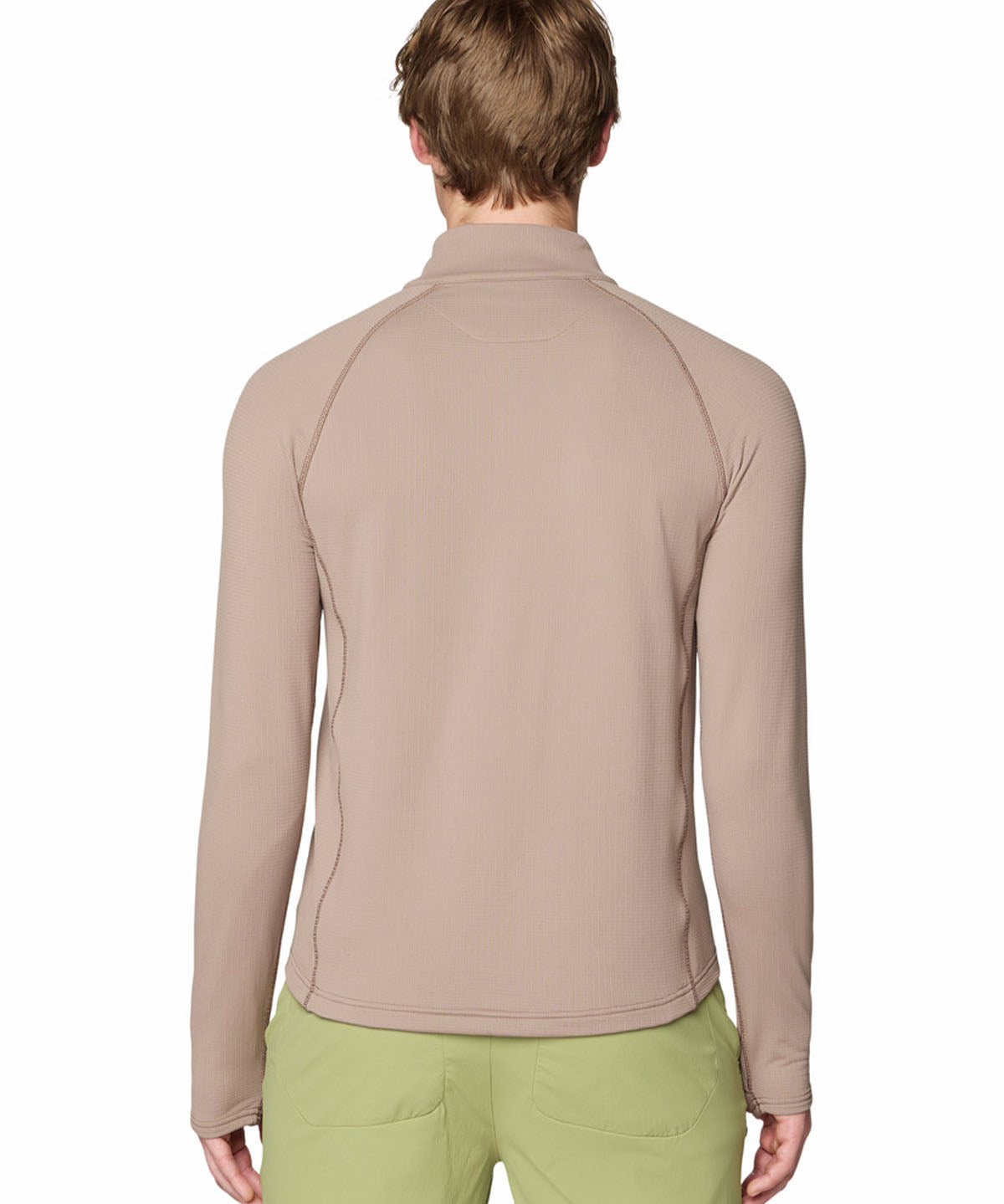 Polera Manga Larga Hombre Crater Lake Half Zip Café Mountain Hardwear