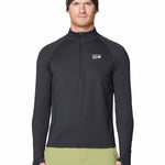 Polera Manga Larga Hombre Crater Lake Half Zip Negro Mountain Hardwear