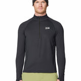 Polera Manga Larga Hombre Crater Lake Half Zip Negro Mountain Hardwear