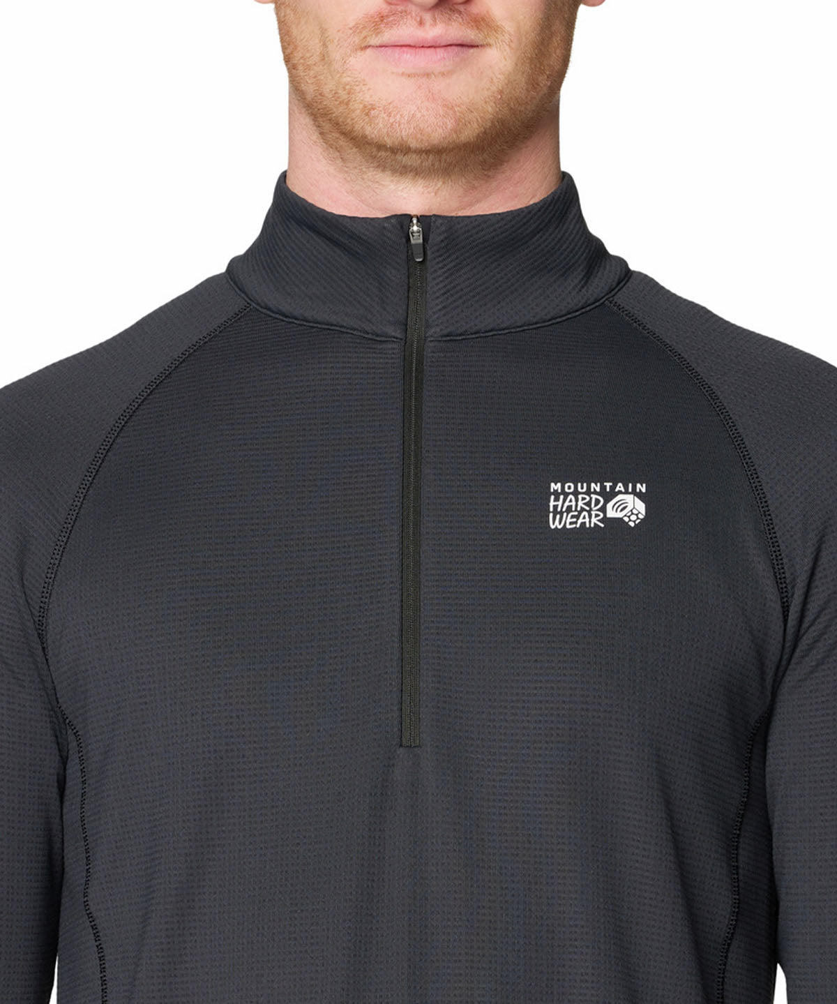 Polera Manga Larga Hombre Crater Lake Half Zip Negro Mountain Hardwear
