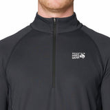 Polera Manga Larga Hombre Crater Lake Half Zip Negro Mountain Hardwear