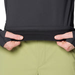 Polera Manga Larga Hombre Crater Lake Half Zip Negro Mountain Hardwear