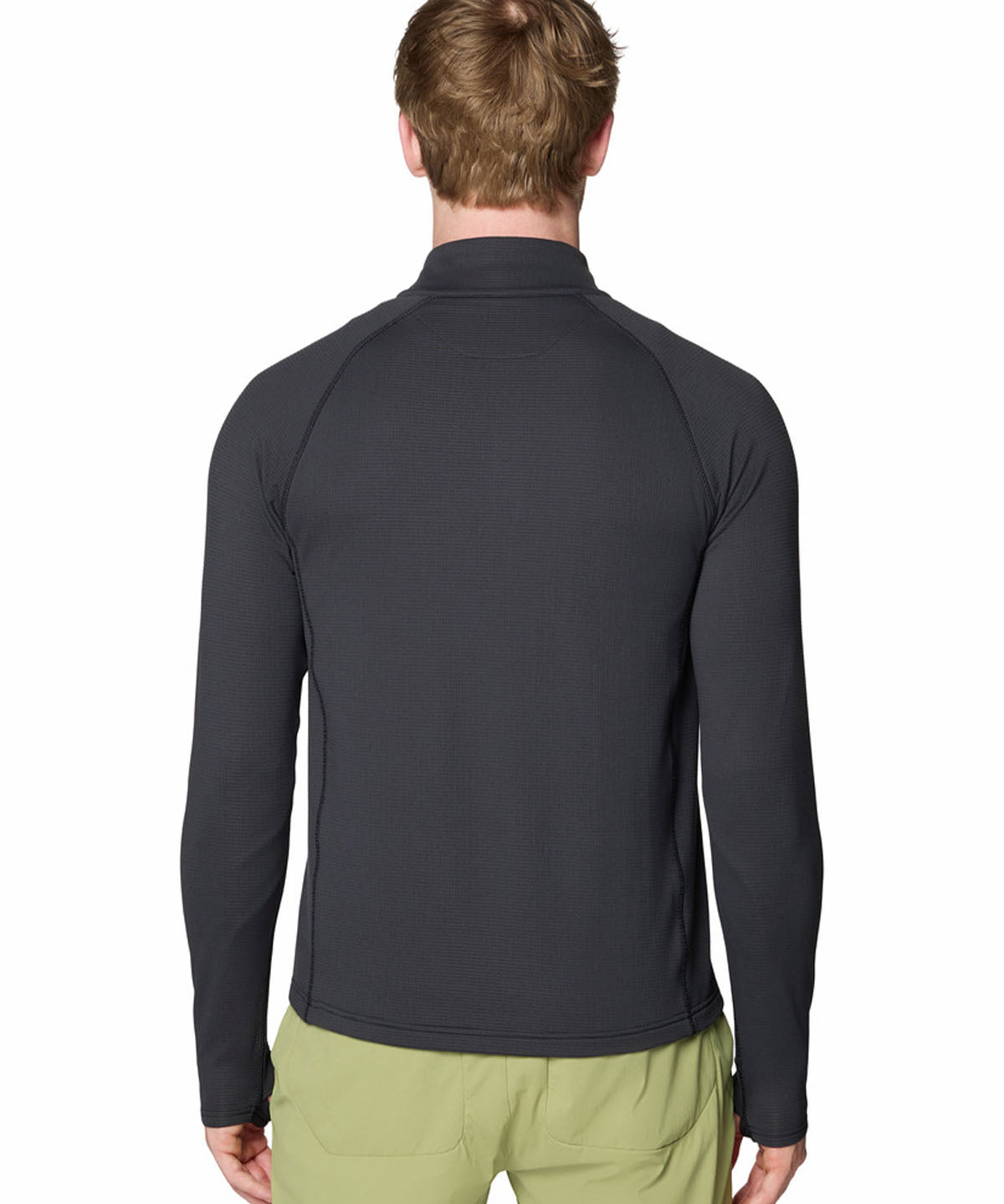 Polera Manga Larga Hombre Crater Lake Half Zip Negro Mountain Hardwear