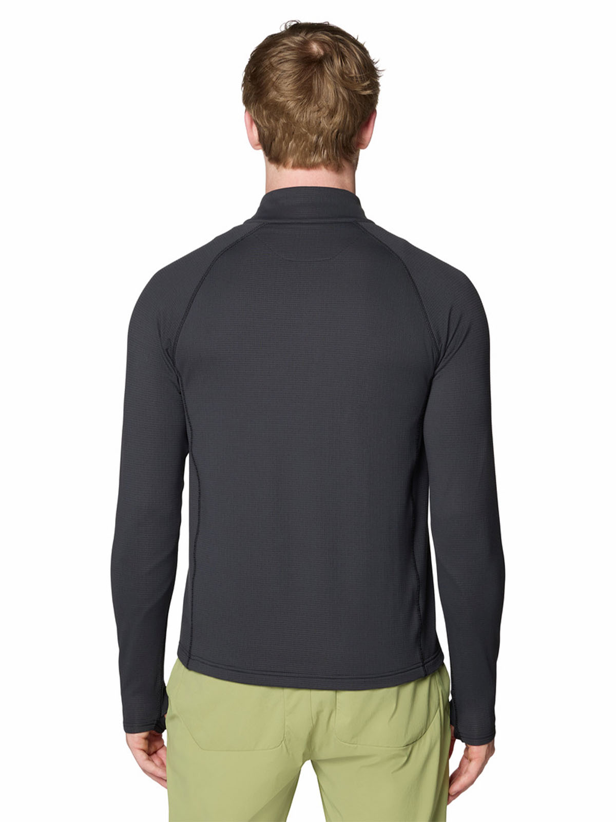 Polera Manga Larga Hombre Crater Lake Half Zip Negro Mountain Hardwear