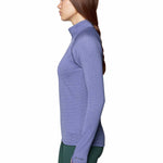 Polera Manga Larga Mujer Crater Lake Half Zip Azul Mountain Hardwear