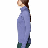 Polera Manga Larga Mujer Crater Lake Half Zip Azul Mountain Hardwear