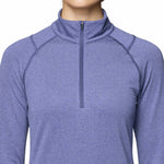 Polera Manga Larga Mujer Crater Lake Half Zip Azul Mountain Hardwear