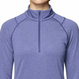 Polera Manga Larga Mujer Crater Lake Half Zip Azul Mountain Hardwear