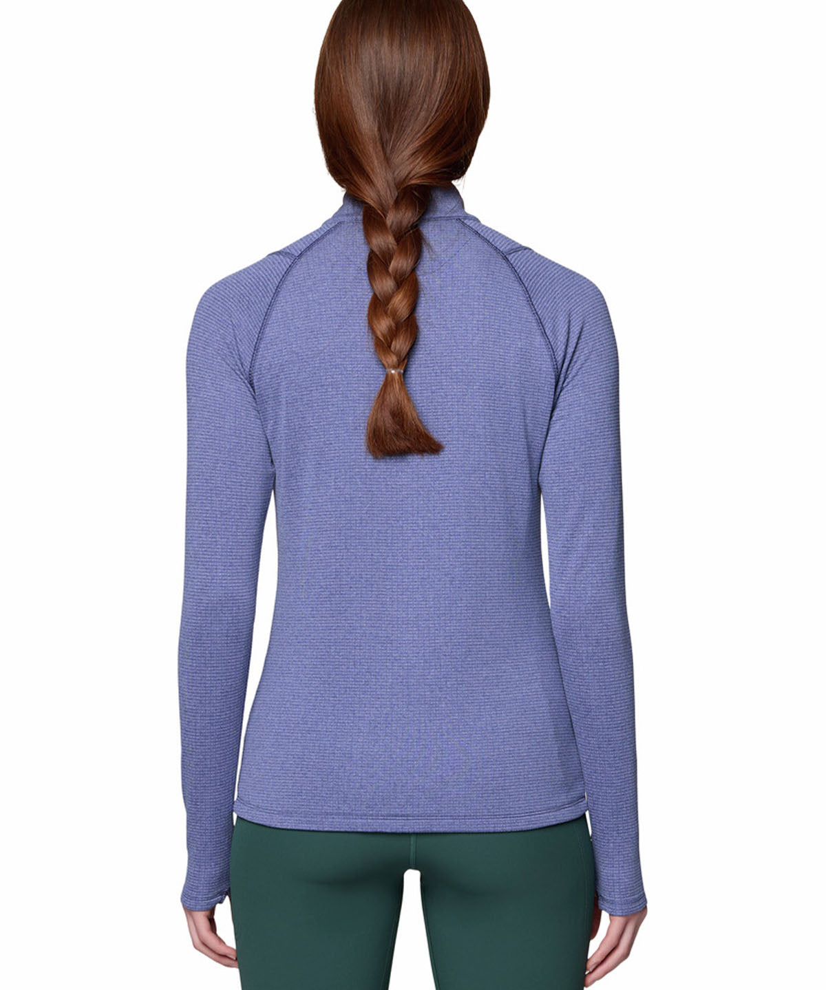 Polera Manga Larga Mujer Crater Lake Half Zip Azul Mountain Hardwear