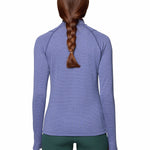 Polera Manga Larga Mujer Crater Lake Half Zip Azul Mountain Hardwear