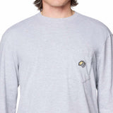 Polera Manga Larga Hombre Pocket Relaxed Gris Mountain Hardwear