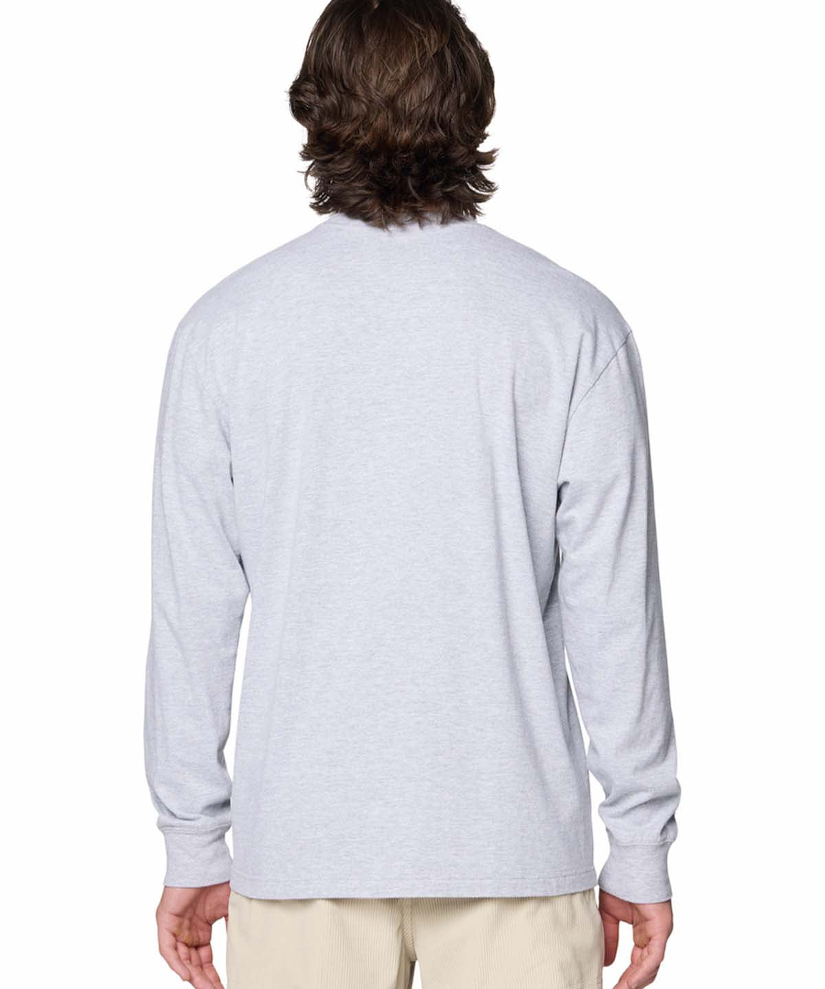Polera Manga Larga Hombre Pocket Relaxed Gris Mountain Hardwear