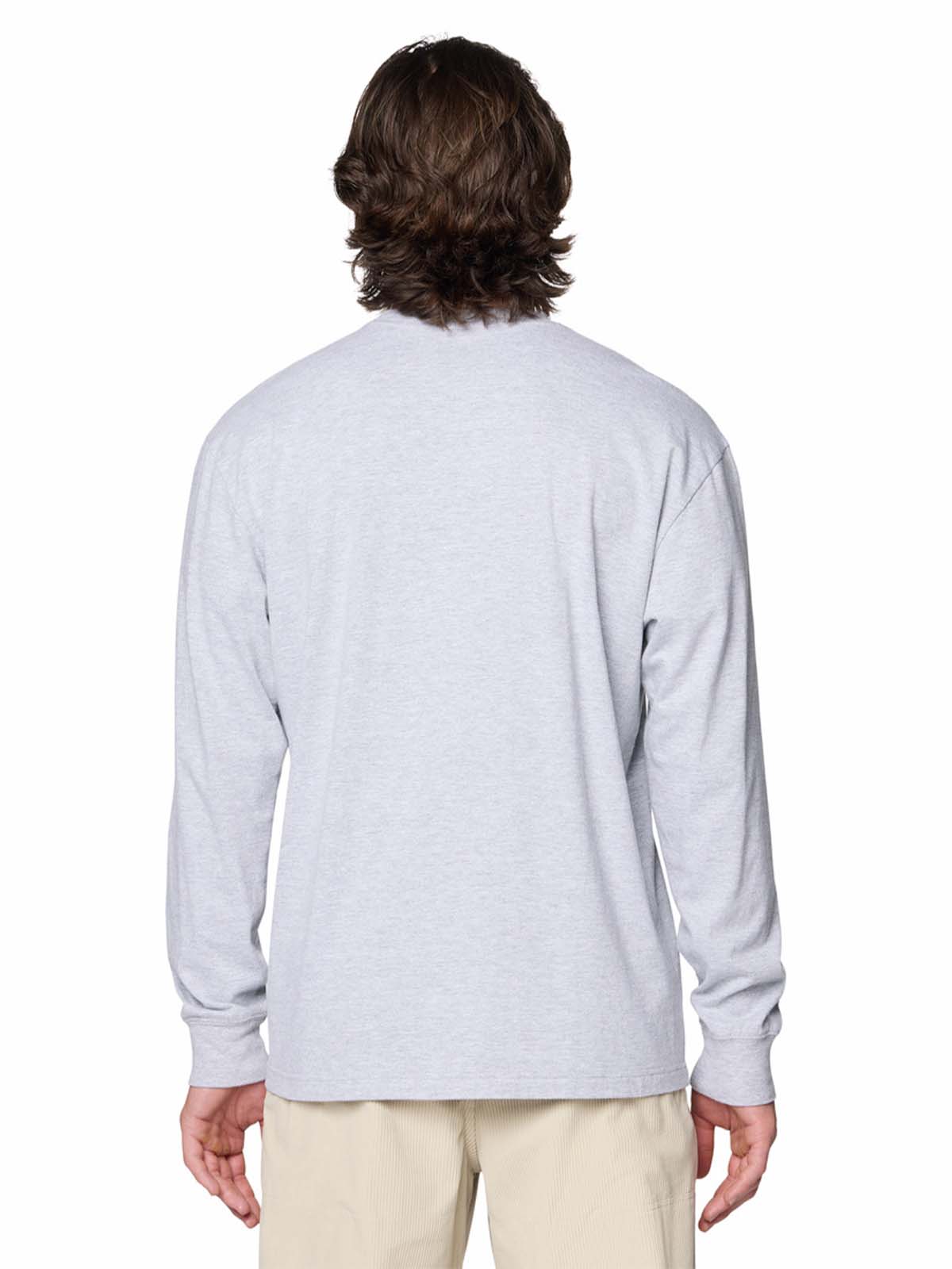 Polera Manga Larga Hombre Pocket Relaxed Gris Mountain Hardwear
