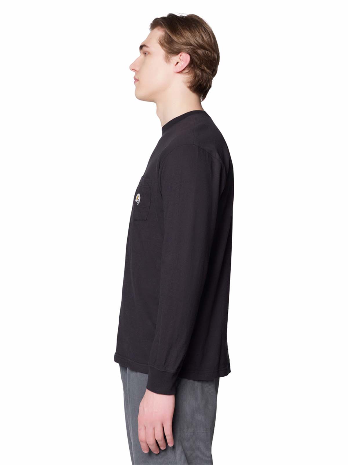 Polera Manga Larga Hombre Pocket Relaxed Negro Mountain Hardwear