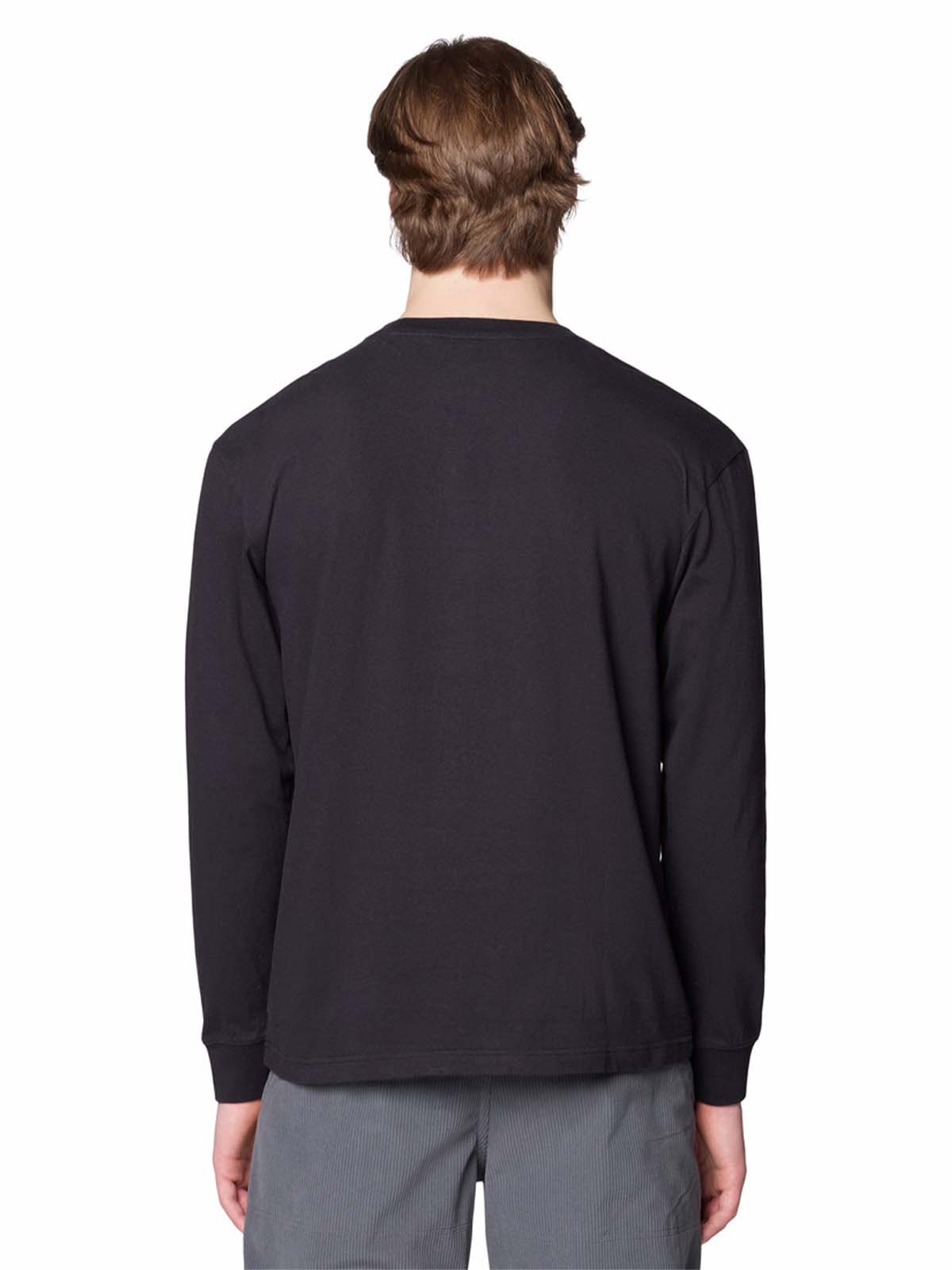 Polera Manga Larga Hombre Pocket Relaxed Negro Mountain Hardwear
