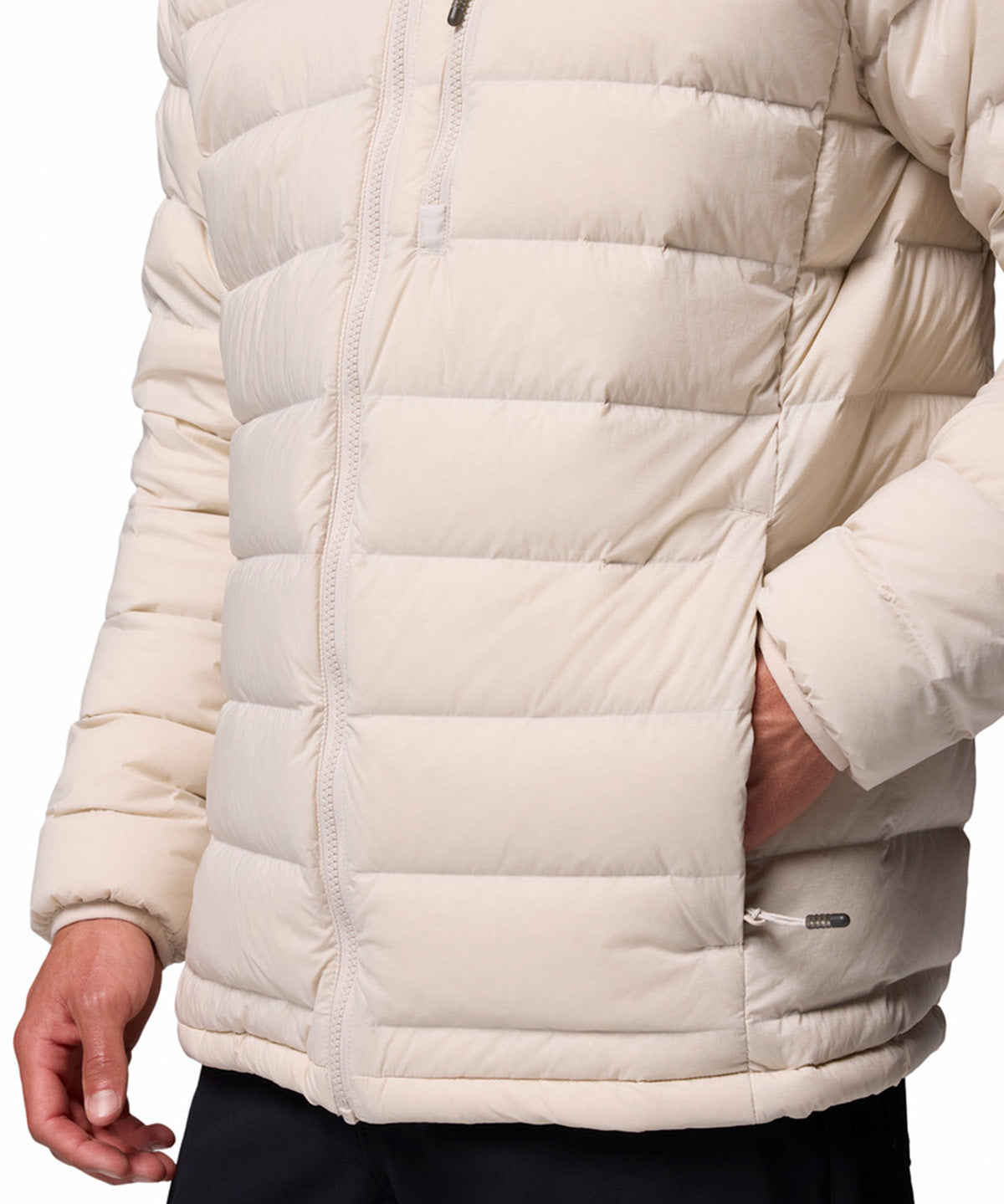 Parka Hombre Drift Peak Stretch Down Hooded Gris Columbia