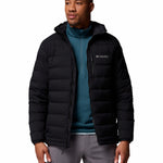 Parka Hombre Drift Peak Stretch Down Hooded Negro Columbia