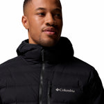Parka Hombre Drift Peak Stretch Down Hooded Negro Columbia