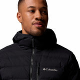 Parka Hombre Drift Peak Stretch Down Hooded Negro Columbia