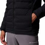 Parka Hombre Drift Peak Stretch Down Hooded Negro Columbia