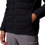 Parka Hombre Drift Peak Stretch Down Hooded Negro Columbia
