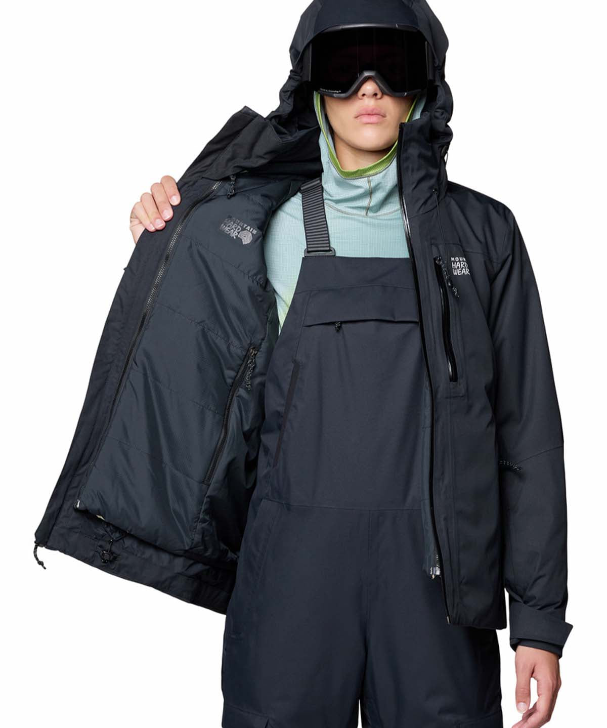 Parka Mujer Firefall Trifecta Negro Mountain Hardwear