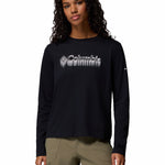 Polera Manga Larga Mujer Rolling Bend Graphic Negro Columbia