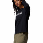 Polera Manga Larga Mujer Rolling Bend Graphic Negro Columbia
