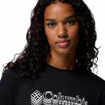 Polera Manga Larga Mujer Rolling Bend Graphic Negro Columbia