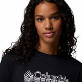 Polera Manga Larga Mujer Rolling Bend Graphic Negro Columbia