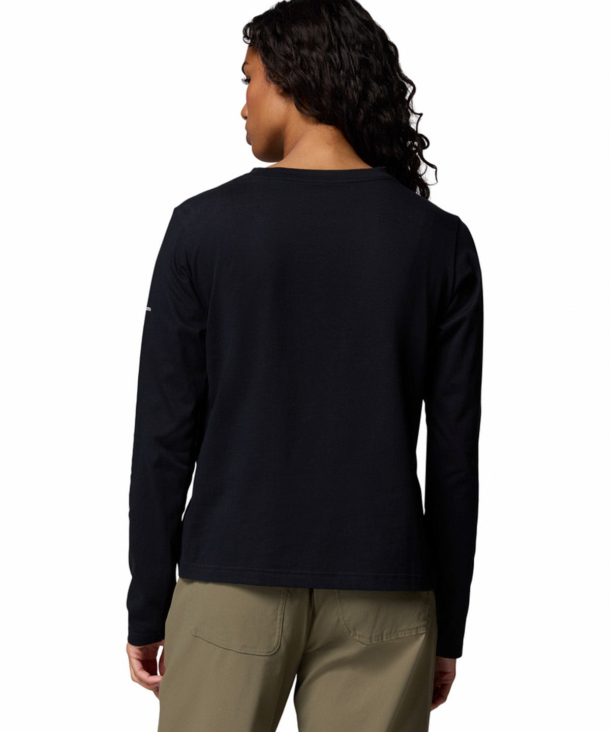 Polera Manga Larga Mujer Rolling Bend Graphic Negro Columbia