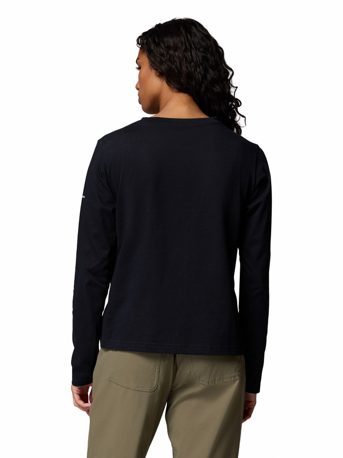Polera Manga Larga Mujer Rolling Bend Graphic Negro Columbia