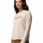 Polera Manga Larga Mujer Rolling Bend Graphic Gris Columbia
