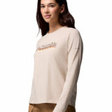 Polera Manga Larga Mujer Rolling Bend Graphic Gris Columbia