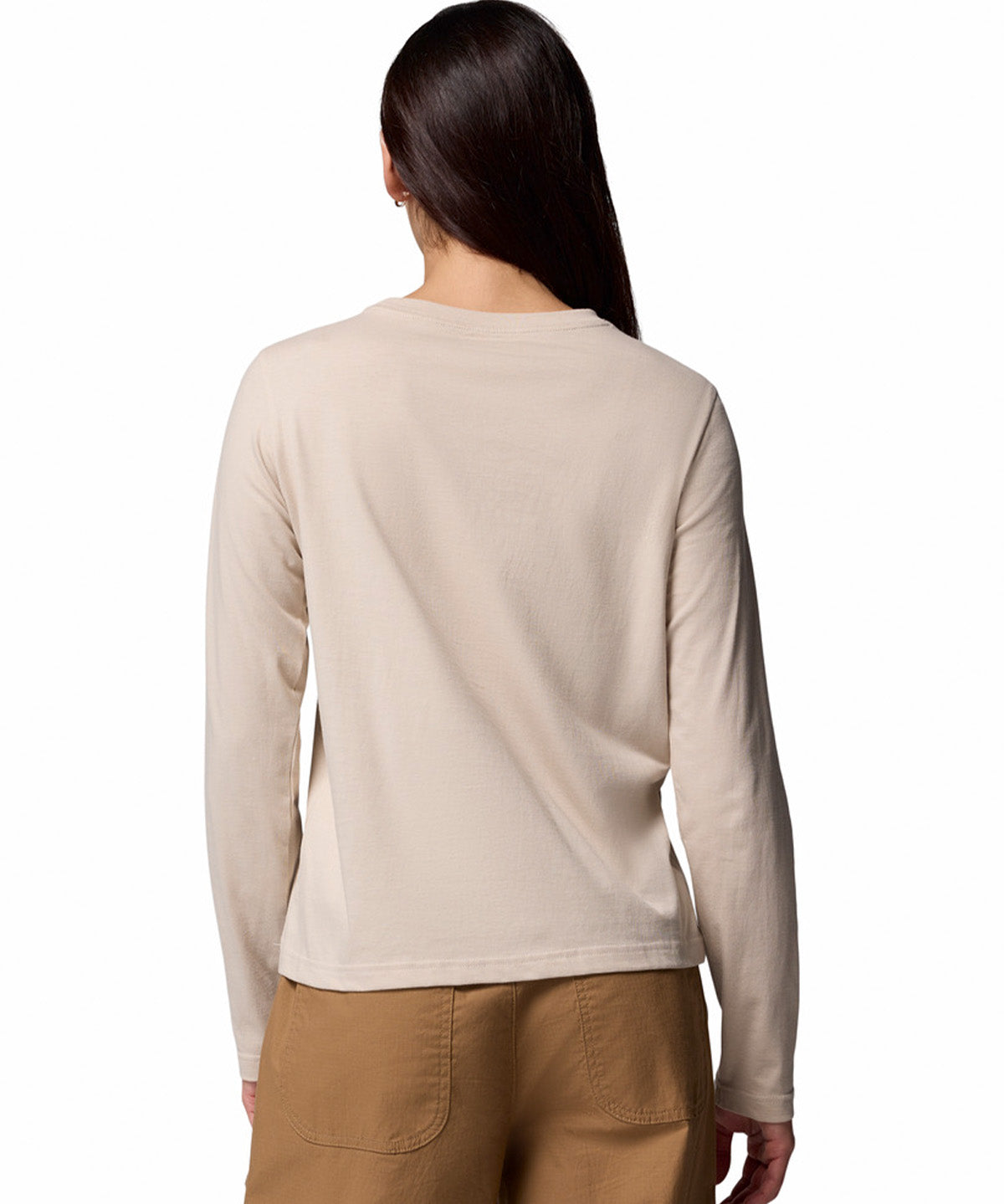 Polera Manga Larga Mujer Rolling Bend Graphic Gris Columbia
