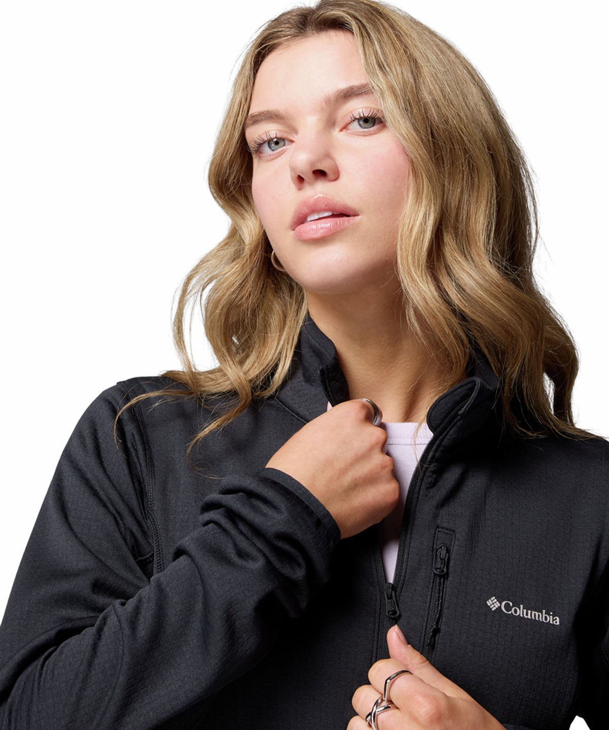 Polar Mujer Essential Hike Grid Negro Columbia