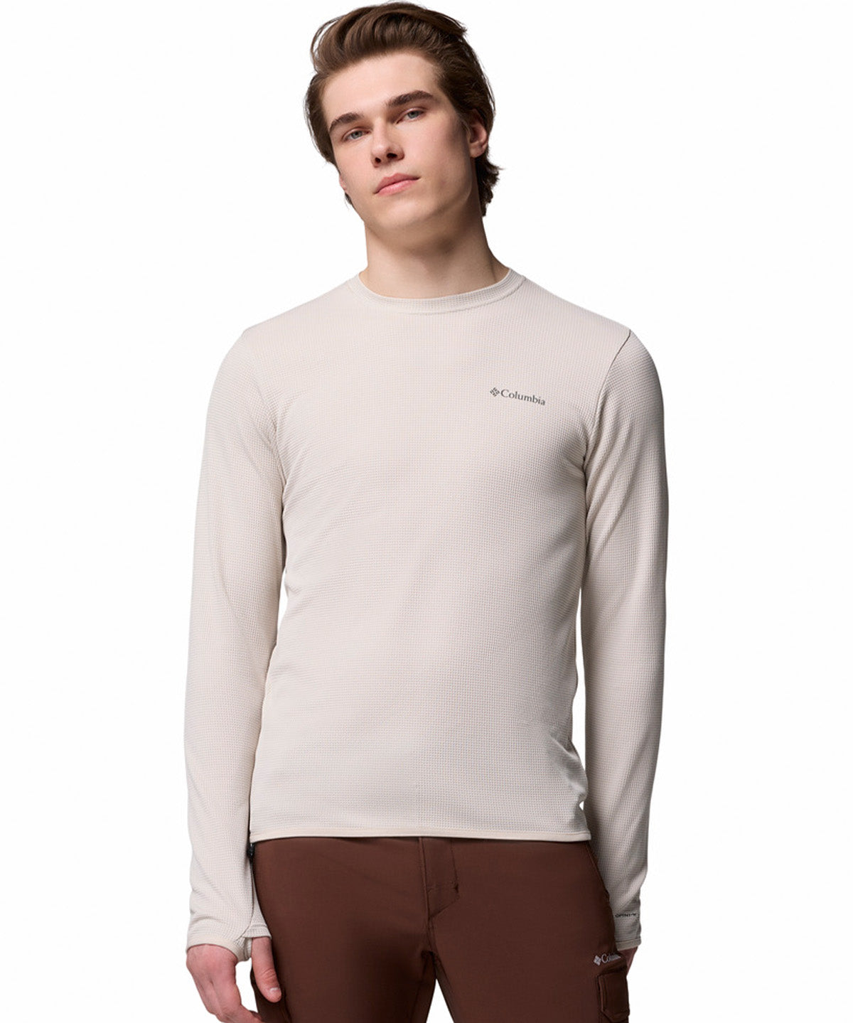 Polera Manga Larga Hombre Tech Trail Utility Warm Gris Columbia