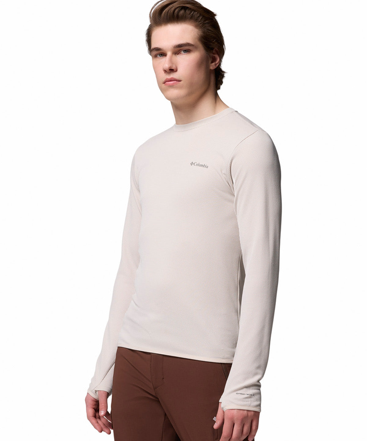 Polera Manga Larga Hombre Tech Trail Utility Warm Gris Columbia