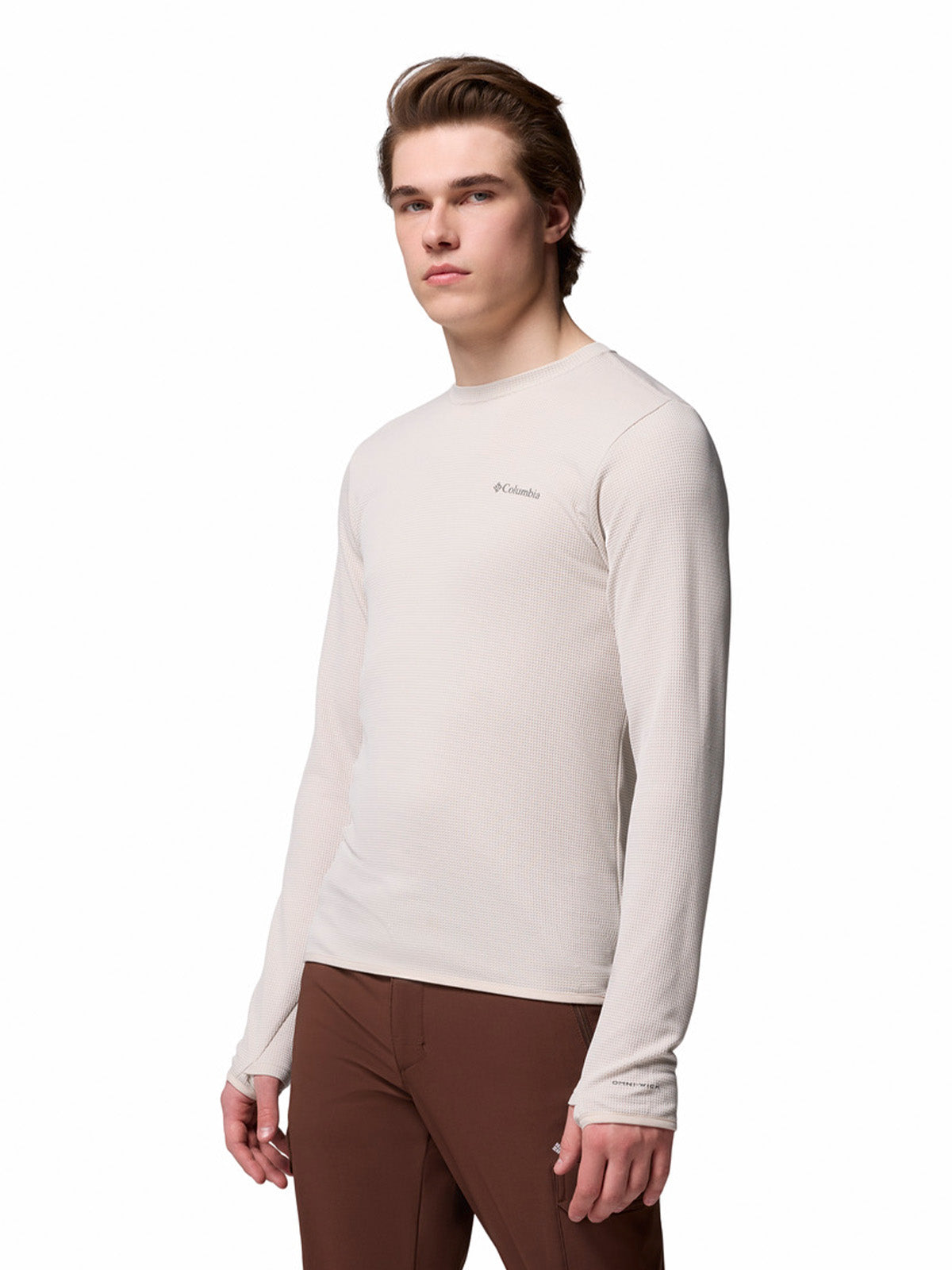 Polera Manga Larga Hombre Tech Trail Utility Warm Gris Columbia