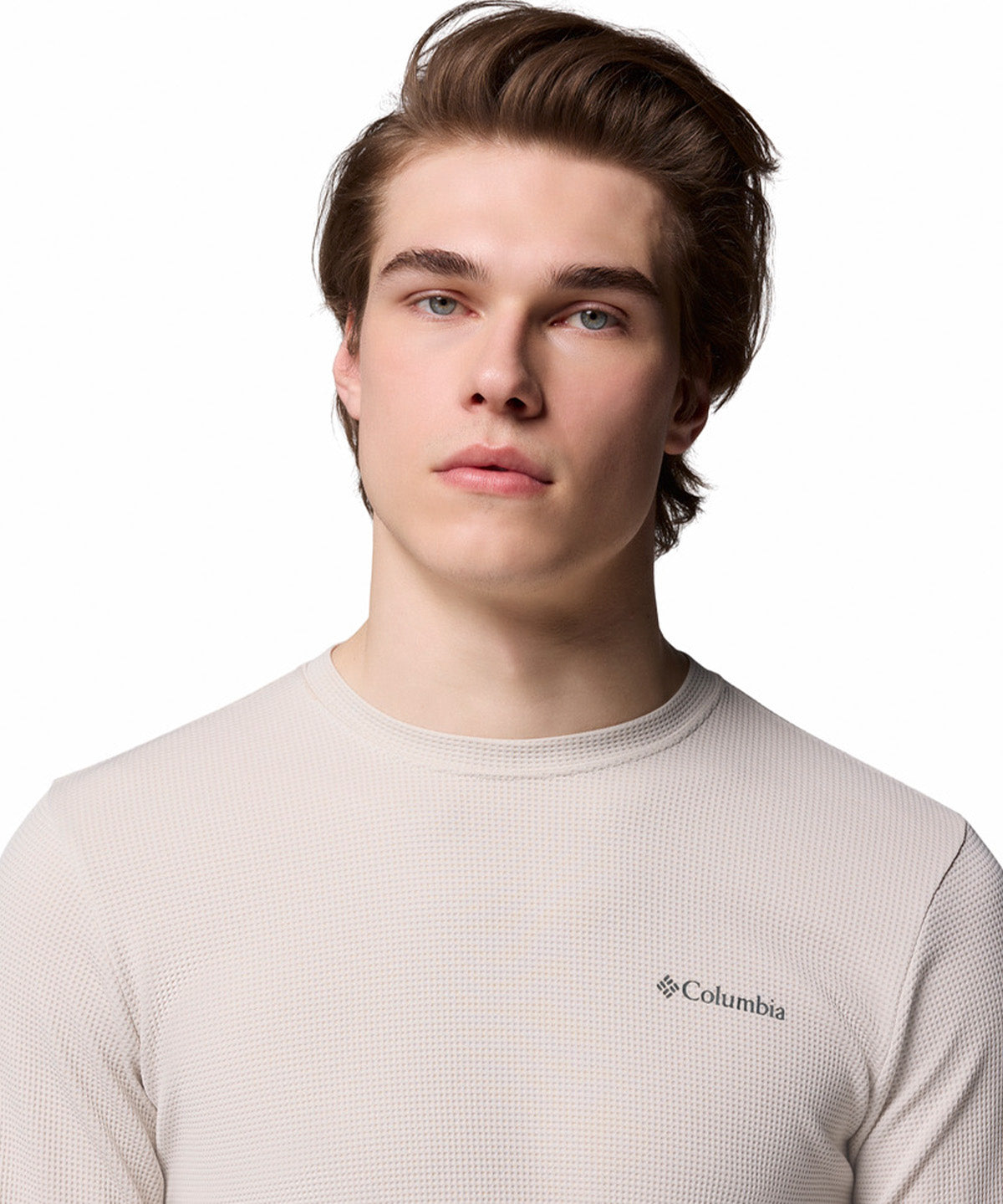Polera Manga Larga Hombre Tech Trail Utility Warm Gris Columbia
