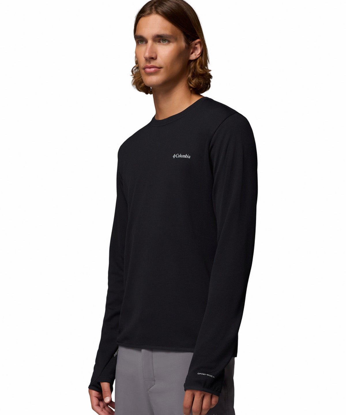 Polera Manga Larga Hombre Tech Trail Utility Warm Negro Columbia