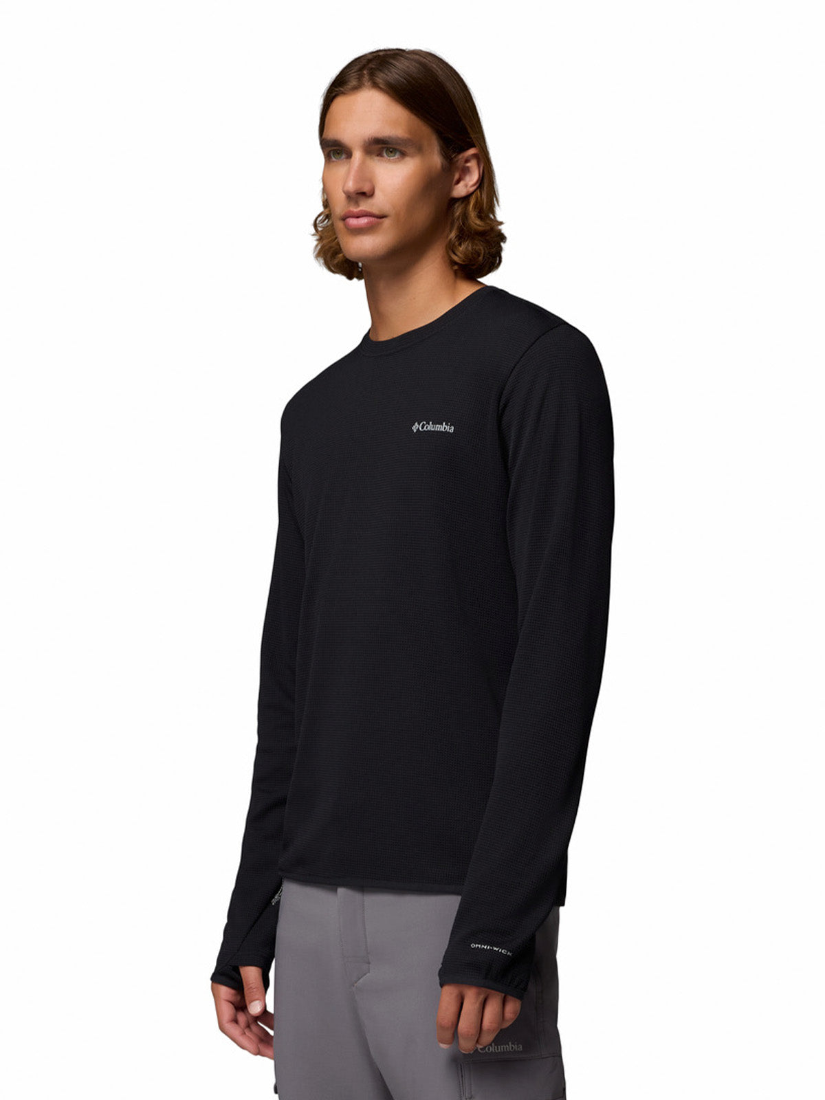 Polera Manga Larga Hombre Tech Trail Utility Warm Negro Columbia