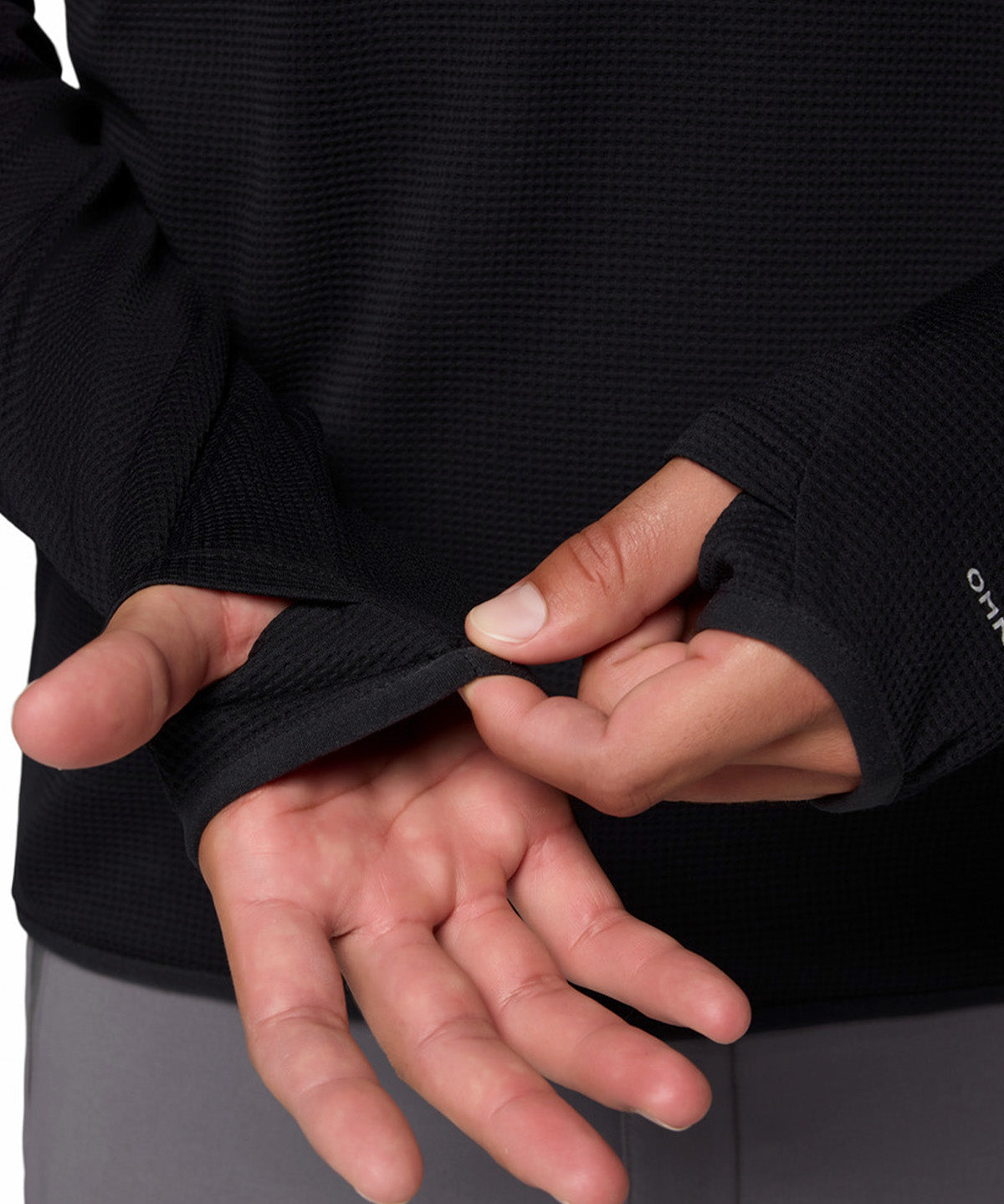 Polera Manga Larga Hombre Tech Trail Utility Warm Negro Columbia