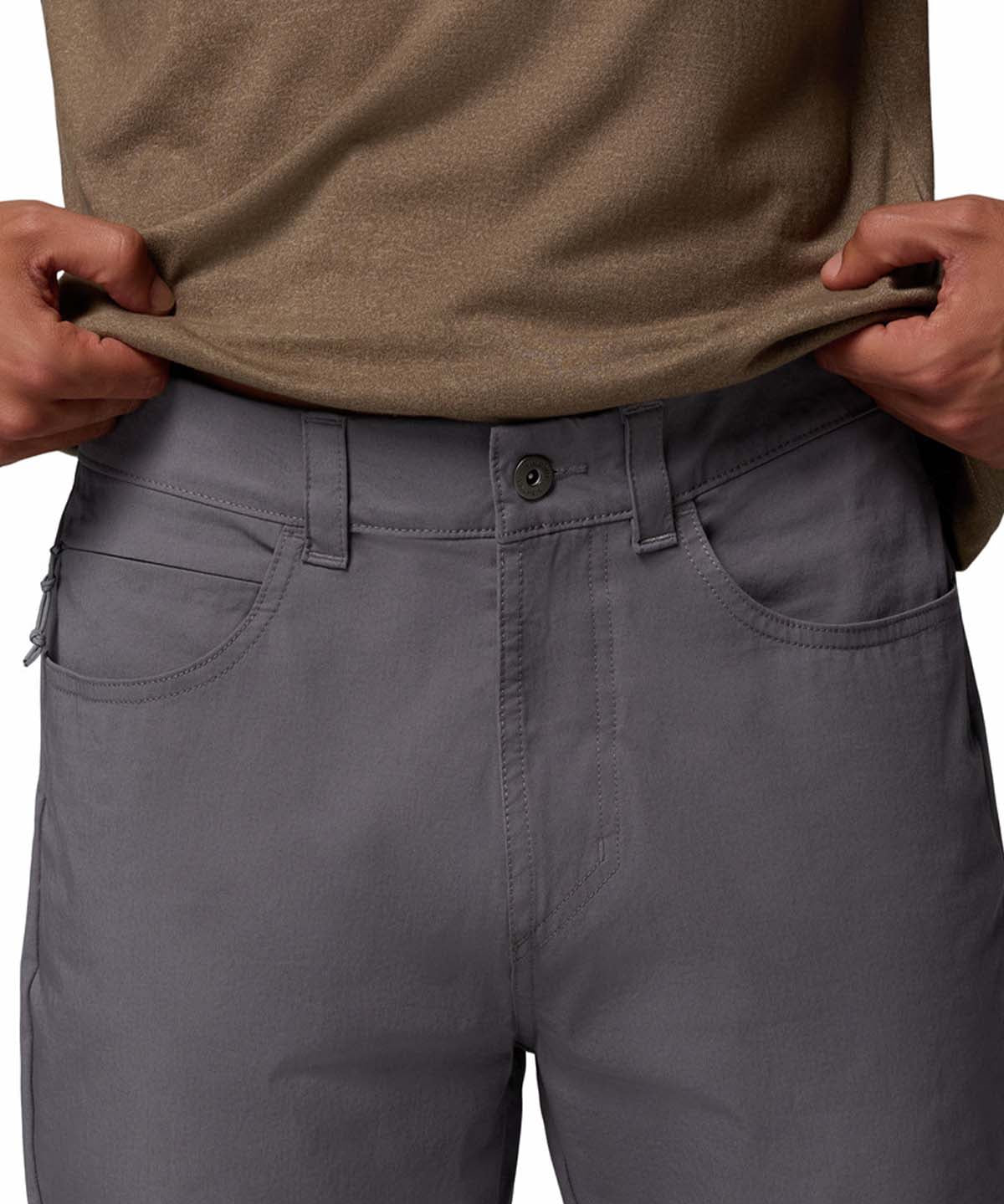 Pantalón Hombre Roc 5 Pocket Gris Columbia