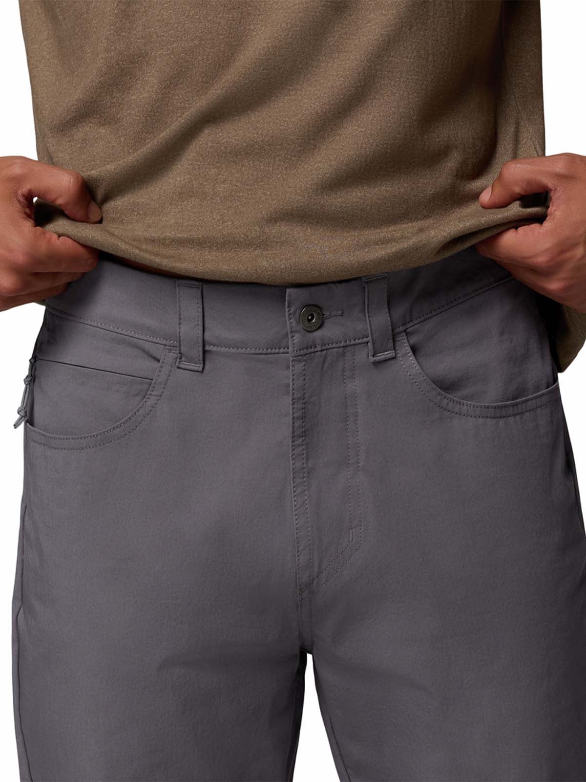 Pantalón Hombre Roc 5 Pocket Gris Columbia