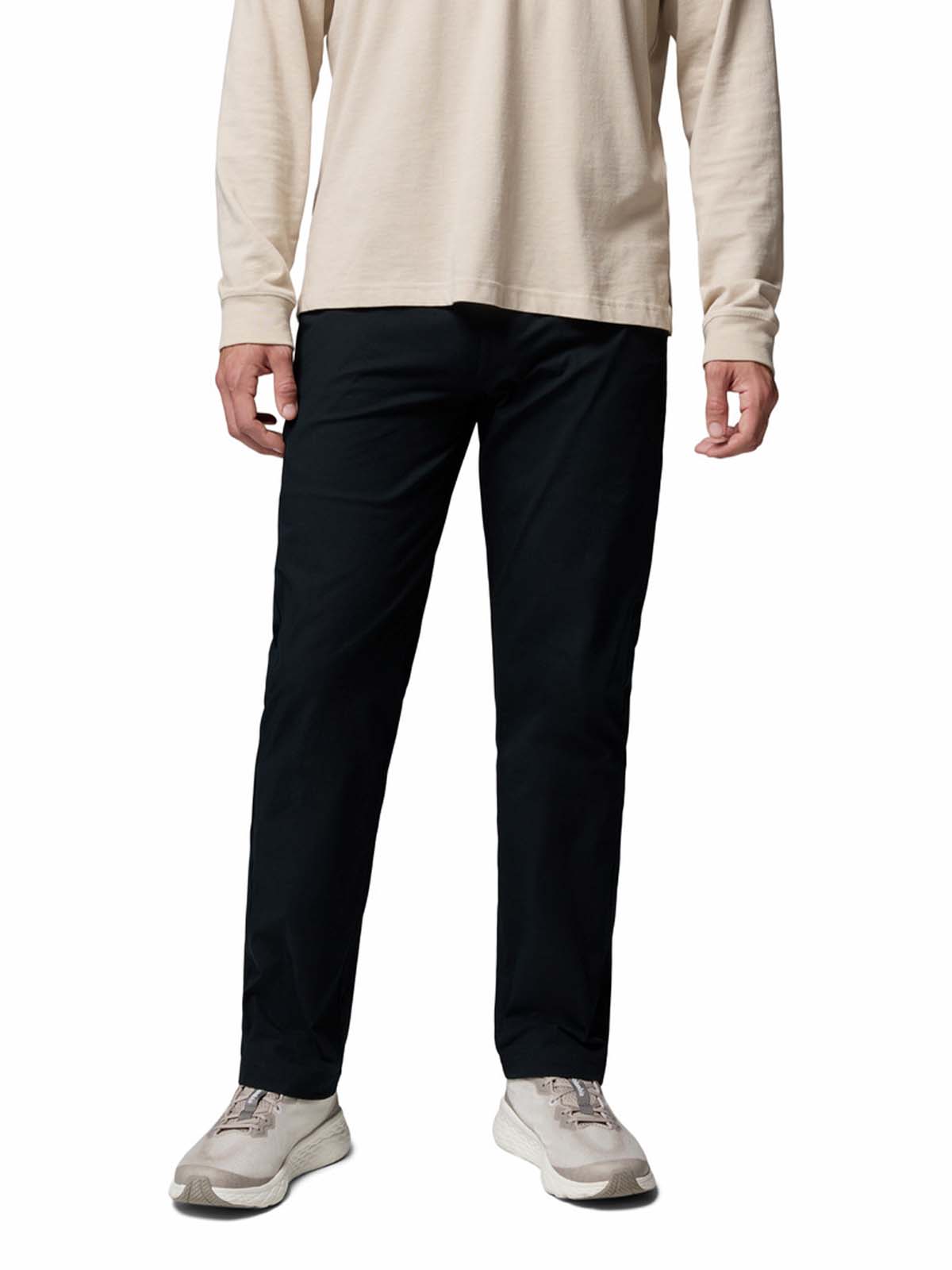 Pantalón Hombre Roc 5 Pocket Negro Columbia
