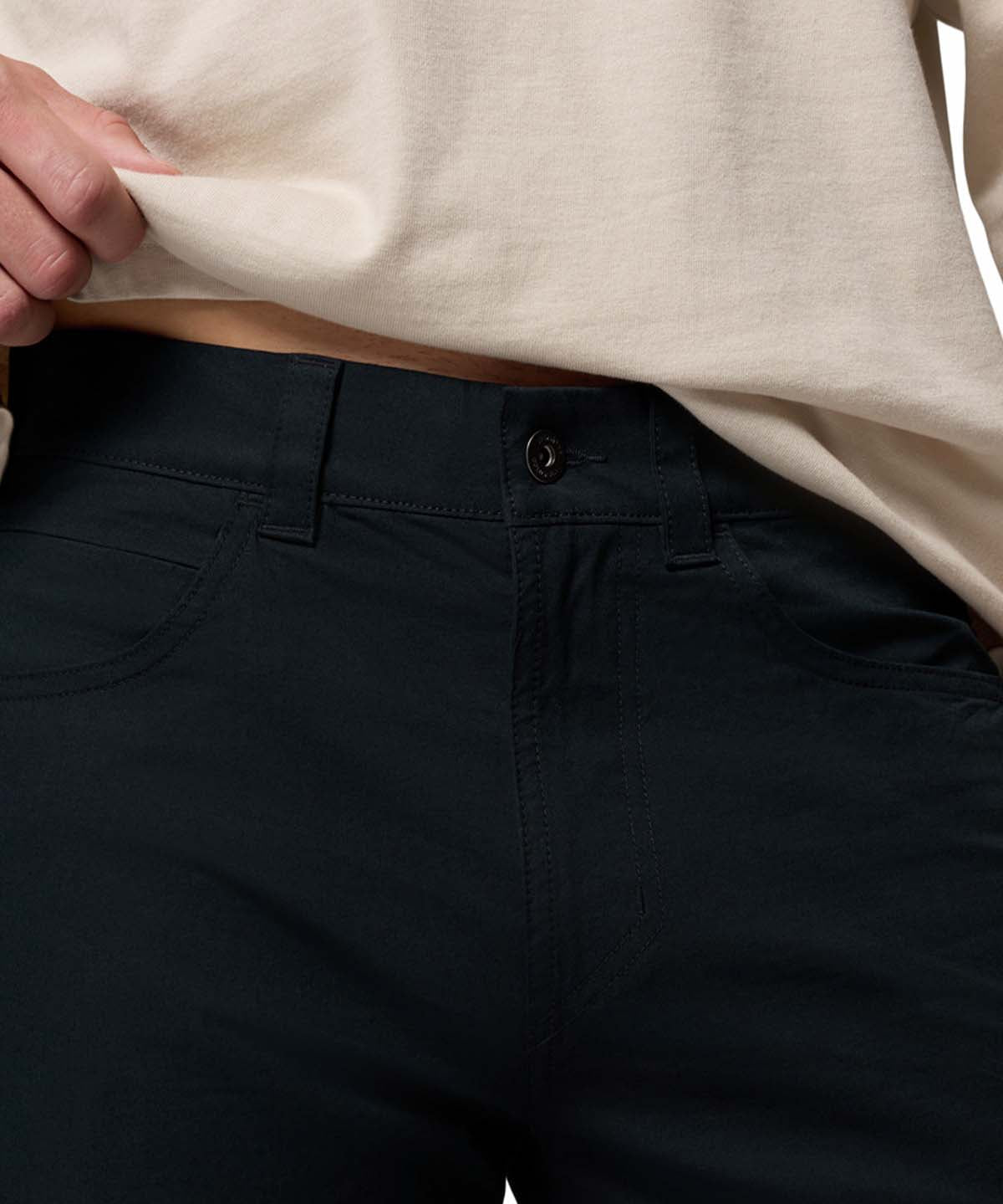 Pantalón Hombre Roc 5 Pocket Negro Columbia