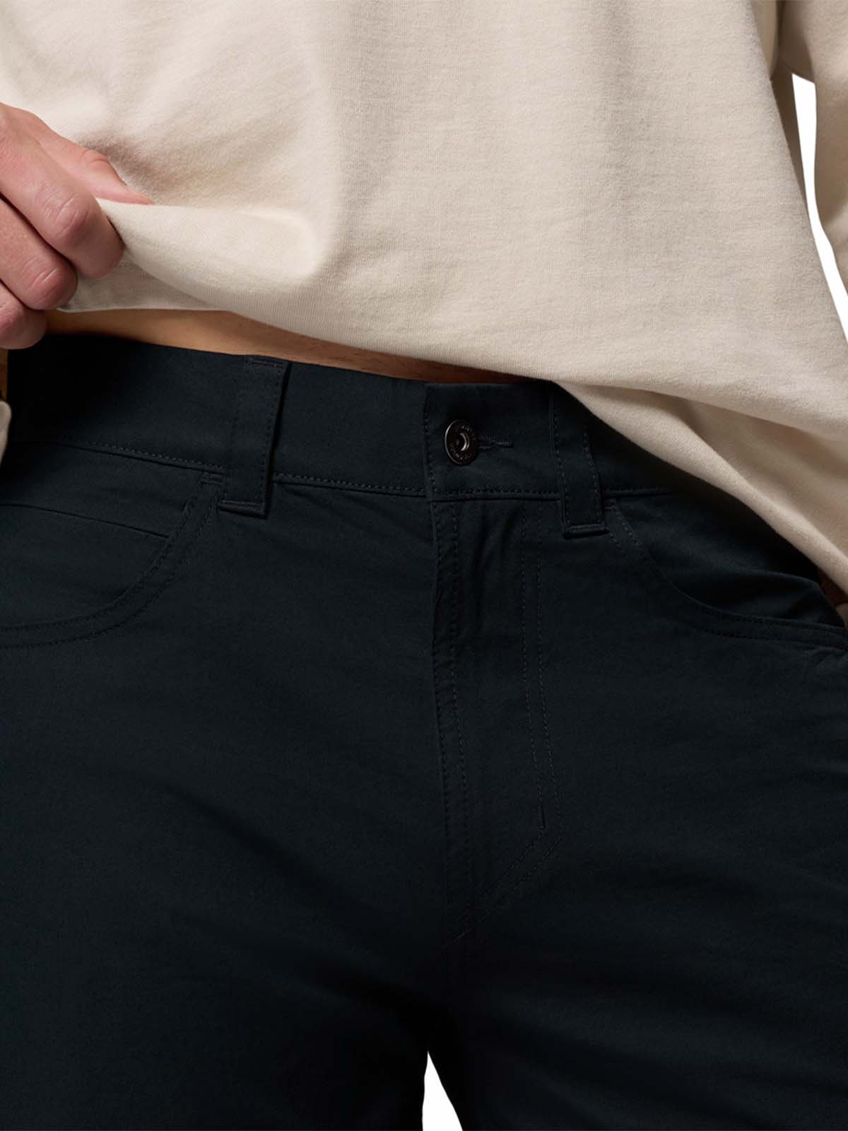 Pantalón Hombre Roc 5 Pocket Negro Columbia